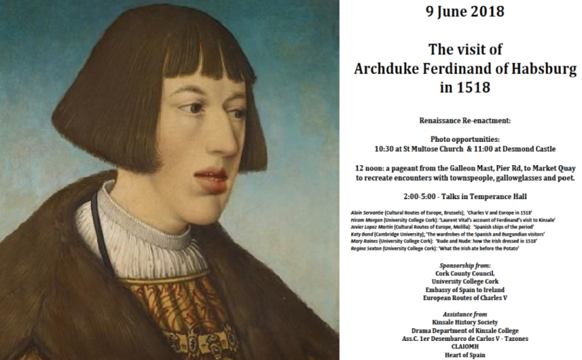 Celebra la visita del Archiduque Fernando de Habsburgo a Irlanda